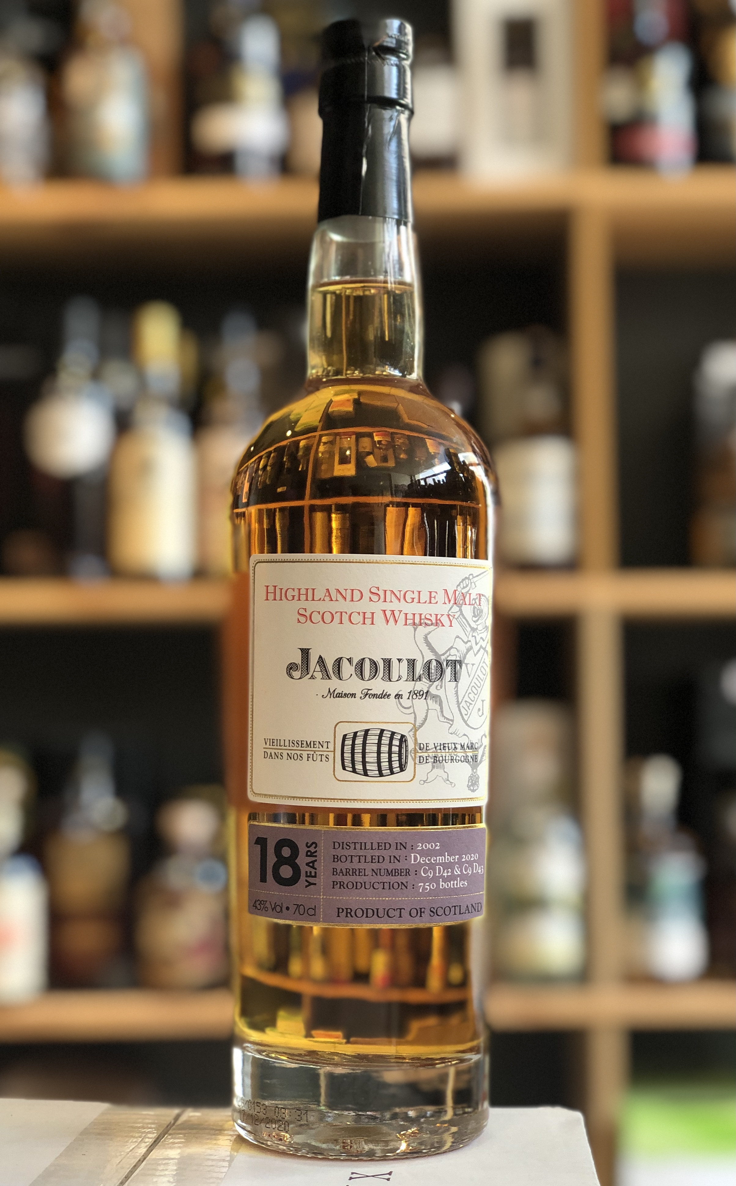 Whisky écossais - Maison Jacoulot 18 ans